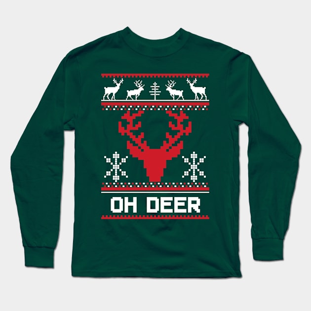 Oh Deer Long Sleeve T-Shirt by Padfootlet